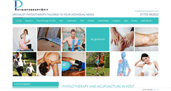 Desktop Screenshot of physiotherapy2fit.com